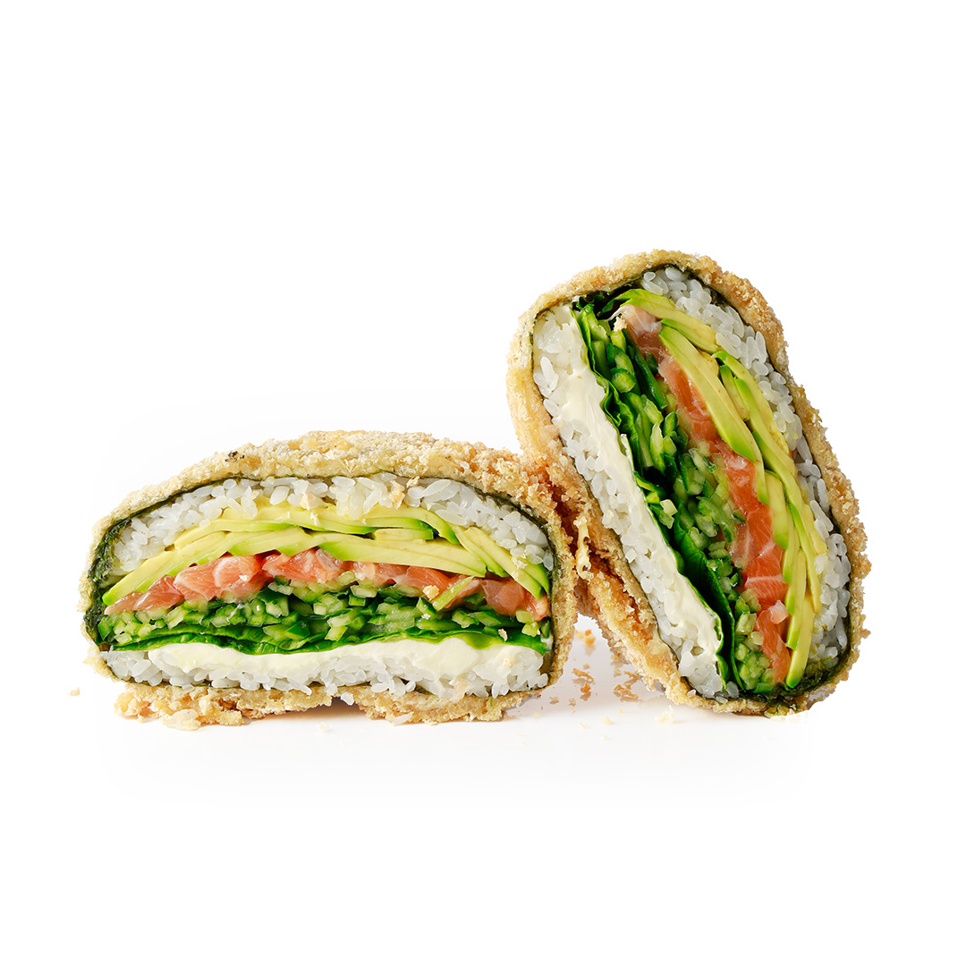 Суші бургер з лососем